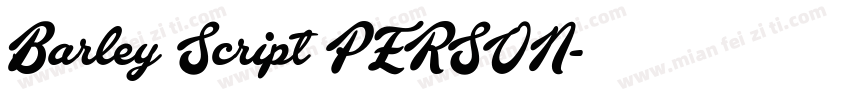Barley Script PERSON字体转换